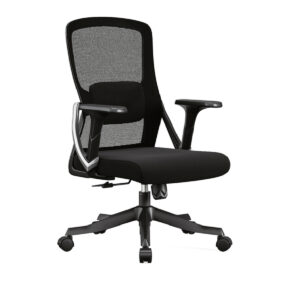 เก้าอี้ทำงานพนักพิงปานกลาง (ตาข่าย) รุ่น2318M BLACK