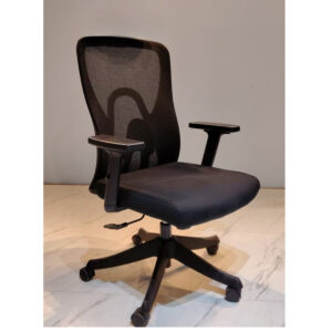 เก้าอี้ทำงานพนักพิงปานกลาง (ตาข่าย) รุ่น2428M-1 BLACK